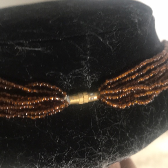 “BROWN BEAD” Boho Style Necklace. - Picture 5 of 8